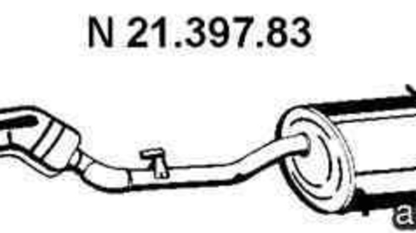 Toba esapament finala BMW Z3 (E36) EBERSPÄCHER 21.397.83