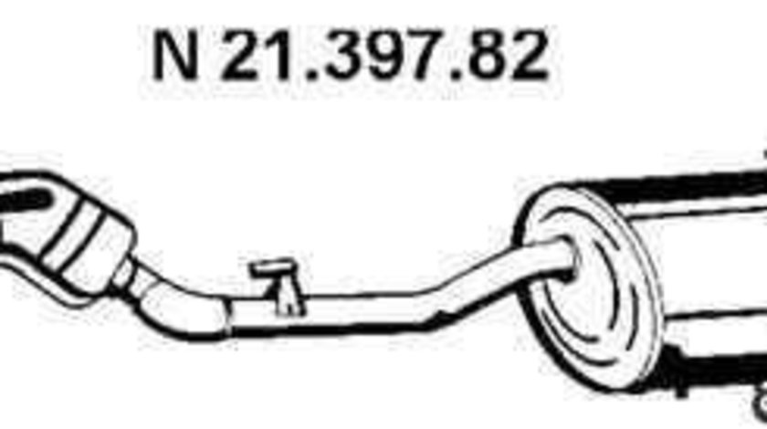 Toba esapament finala BMW Z3 (E36) EBERSPÄCHER 21.397.82