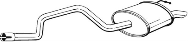 Toba Esapament Finala Bosal Ford 281-043