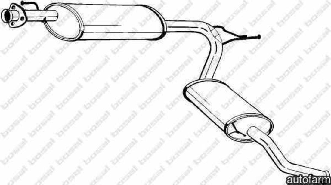 Toba esapament finala CITROËN JUMPER bus 244 Z BOSAL 283-581