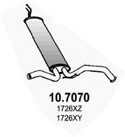 Toba esapament finala CITROEN C1 (PM, PN) (2005 - 2016) ASSO 10.7070 piesa NOUA