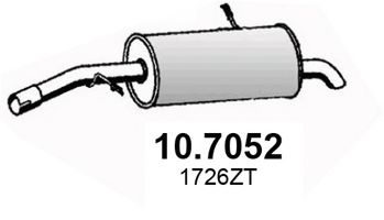 Toba esapament finala CITROEN C3 I (FC) (2002 - 2016) ASSO 10.7052 piesa NOUA