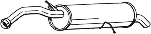 Toba esapament finala CITROEN C4 I (LC) (2004 - 2011) BOSAL 135-093 piesa NOUA