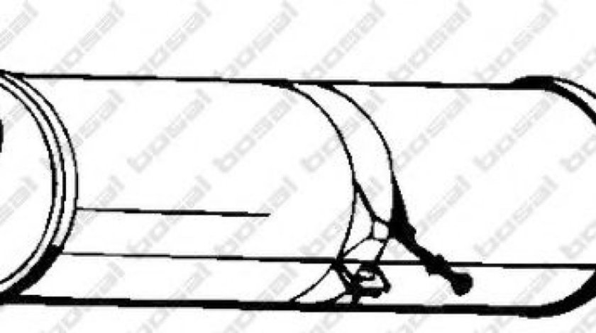 Toba esapament finala CITROEN C4 I (LC) (2004 - 2011) BOSAL 190-517 produs NOU