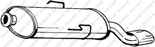 Toba esapament finala CITROEN SAXO (S0, S1) (1996 - 2004) BOSAL 135-215 piesa NOUA
