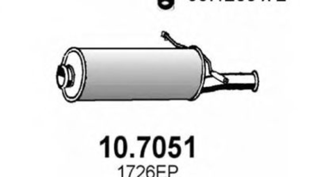 Toba esapament finala CITROEN XSARA PICASSO (N68) (1999 - 2016) ASSO 10.7051 piesa NOUA