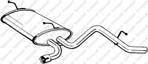 Toba esapament finala DAEWOO MATIZ (KLYA) (1998 - 2016) BOSAL 141-007 piesa NOUA