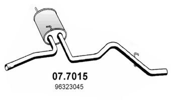 Toba esapament finala DAEWOO MATIZ (KLYA) (1998 - 2016) ASSO 07.7015 piesa NOUA