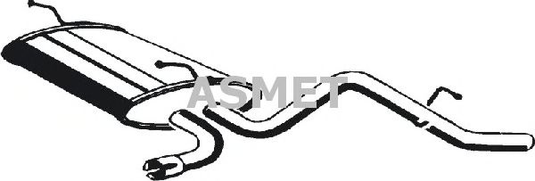 Toba esapament finala DAEWOO MATIZ (KLYA) (1998 - 2016) ASMET 24.080 piesa NOUA