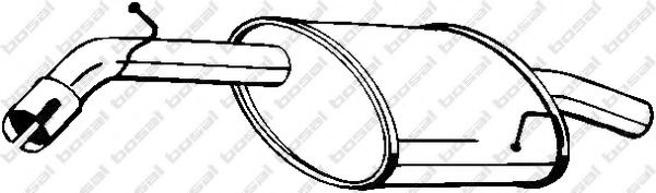 Toba esapament finala DAEWOO NUBIRA (KLAJ) (1997 - 2016) BOSAL 141-193 piesa NOUA