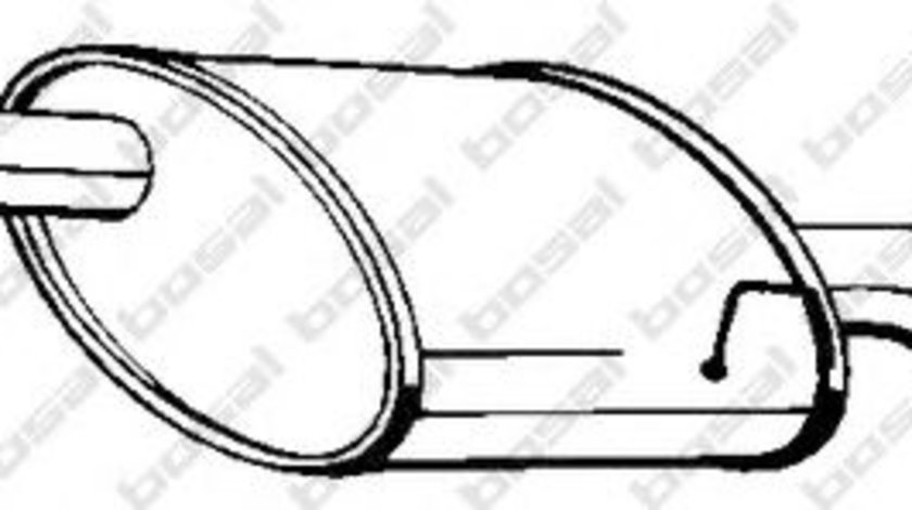 Toba esapament finala DAEWOO NUBIRA Limuzina (KLAJ) (1997 - 2016) BOSAL 141-199 piesa NOUA