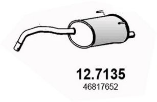 Toba esapament finala FIAT 500 (312) (2007 - 2016) ASSO 12.7135 piesa NOUA