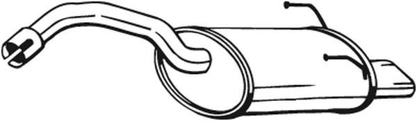 Toba esapament finala FIAT 500 (312) (2007 - 2016) BOSAL 148-175 piesa NOUA