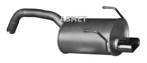 Toba esapament finala FIAT PANDA Van (169) (2004 - 2016) ASMET 16.088 piesa NOUA