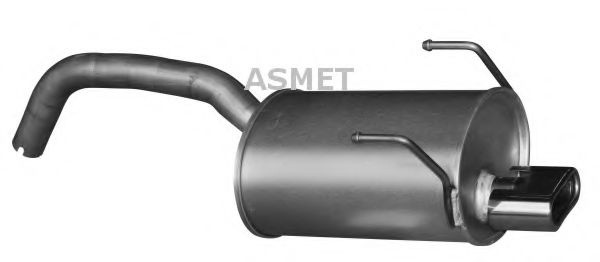 Toba esapament finala FIAT PANDA Van (169) (2004 - 2016) ASMET 16.091 piesa NOUA