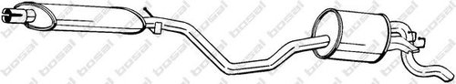 Toba esapament finala FIAT PUNTO Cabriolet (176C) (1994 - 2000) BOSAL 287-869 piesa NOUA