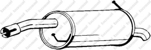 Toba esapament finala FORD FIESTA V (JH, JD) (2001 - 2010) BOSAL 154-445 piesa NOUA
