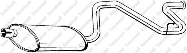 Toba esapament finala FORD TRANSIT bus (E) (1994 - 2000) BOSAL 281-869 piesa NOUA