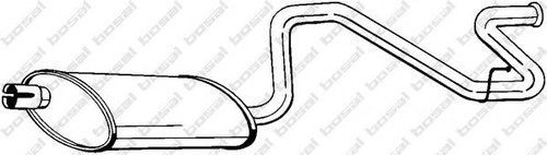 Toba esapament finala FORD TRANSIT bus (E) (1994 - 2000) BOSAL 281-869 piesa NOUA