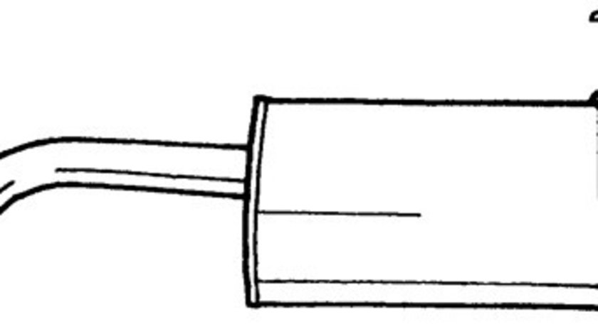 Toba esapament finala HONDA CIVIC VI Hatchback (EJ, EK) (1995 - 2001) QWP WEX224 piesa NOUA