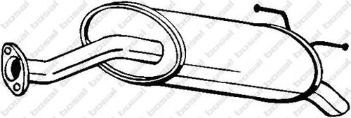 Toba esapament finala HONDA CIVIC VII Hatchback (EU, EP, EV) (1999 - 2006) BOSAL 163-391 piesa NOUA