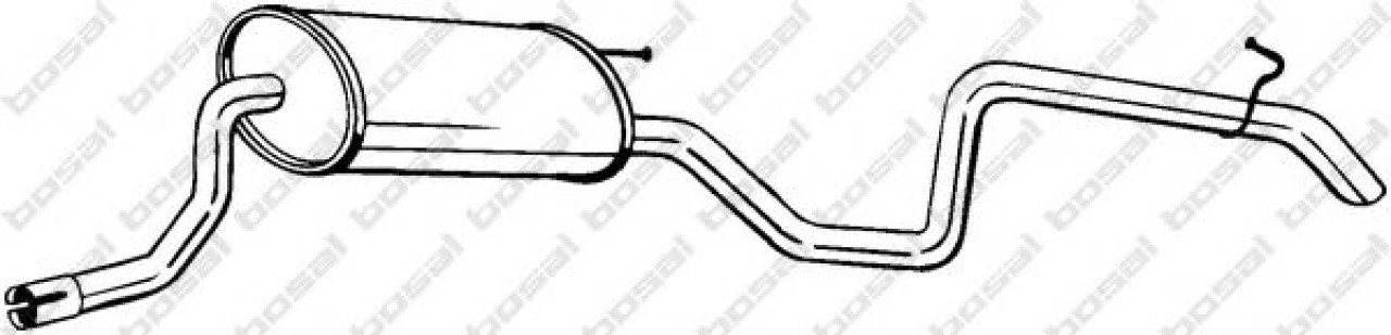 Toba esapament finala KIA CEED SW (ED) (2007 - 2012) BOSAL 282-979 piesa NOUA