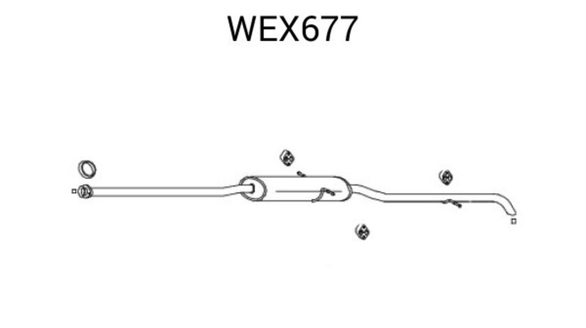 Toba esapament finala MERCEDES A-CLASS (W168) (1997 - 2004) QWP WEX677 piesa NOUA