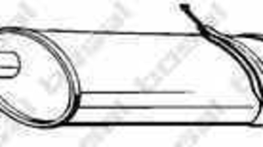 Toba esapament finala MERCEDES-BENZ A-CLASS W168 BOSAL 289-023