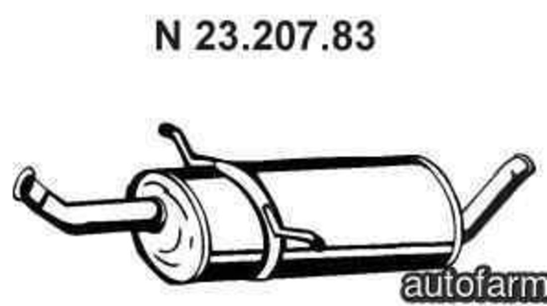 Toba esapament finala MERCEDES-BENZ A-CLASS (W169) EBERSPÄCHER 23.207.83