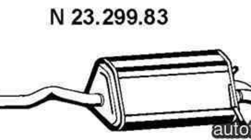 Toba esapament finala MERCEDES-BENZ C-CLASS (W203) EBERSPÄCHER 23.299.83