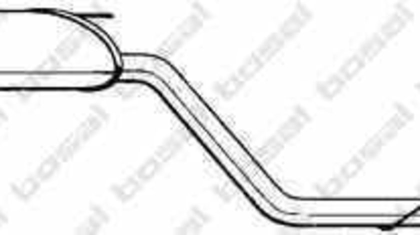 Toba esapament finala MERCEDES-BENZ VITO caroserie 638 BOSAL 291-123