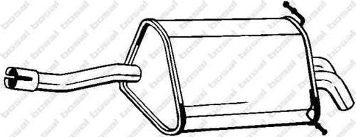Toba esapament finala MERCEDES C-CLASS (W203) (2000 - 2007) BOSAL 175-035 piesa NOUA