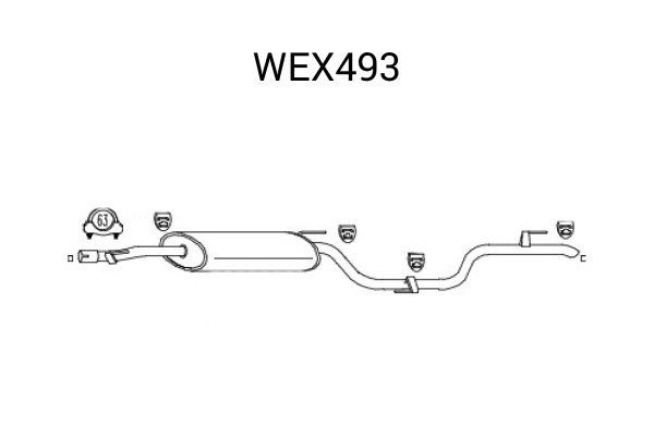 Toba esapament finala MERCEDES VITO bus (638) (1996 - 2003) QWP WEX493 piesa NOUA