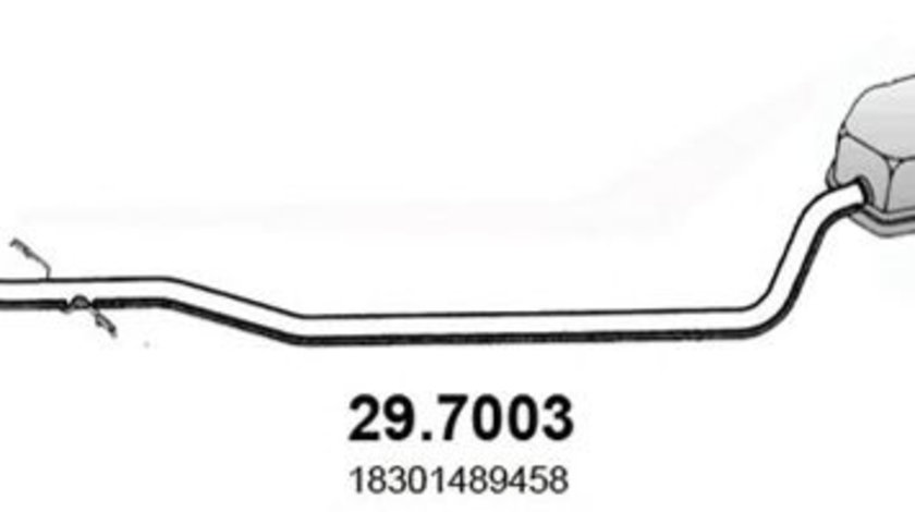 Toba esapament finala MINI MINI (R50, R53) (2001 - 2006) ASSO 29.7003 piesa NOUA