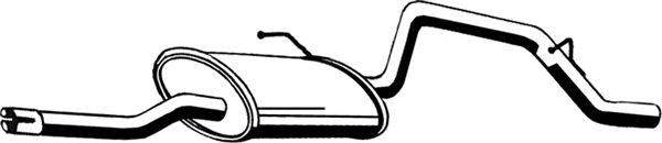 Toba esapament finala OPEL AGILA (A) (H00) (2000 - 2007) ASMET 05.148 piesa NOUA