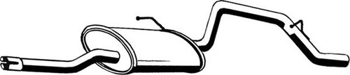 Toba esapament finala OPEL AGILA (A) (H00) (2000 - 2007) ASMET 05.150 piesa NOUA