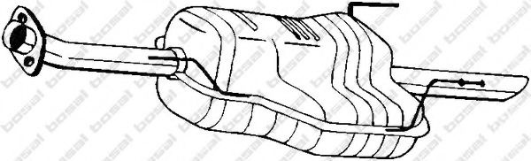 Toba esapament finala OPEL ASTRA G Cupe (F07) (2000 - 2005) BOSAL 185-155 piesa NOUA
