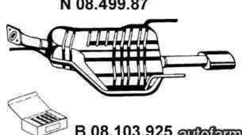 Toba esapament finala OPEL ASTRA G cupe (F07_) EBERSPÄCHER 08.499.87