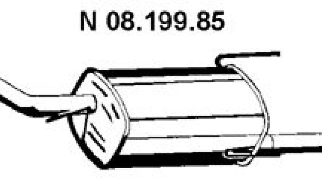 Toba esapament finala OPEL ASTRA G kombi F35 Producator EBERSPÄCHER 08.199.85