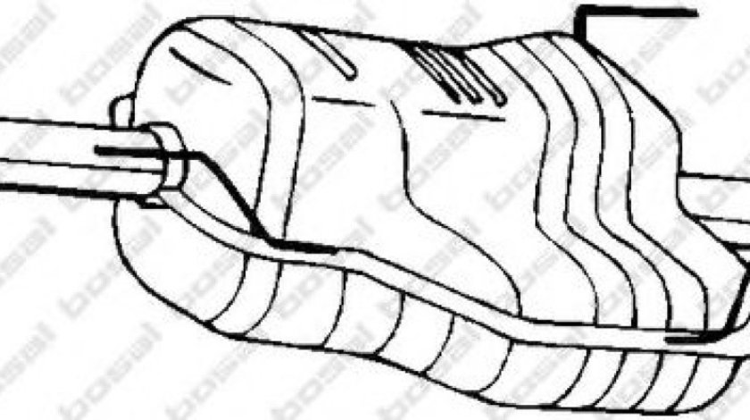 Toba esapament finala OPEL ASTRA G Limuzina (F69) (1998 - 2009) BOSAL 185-487 piesa NOUA