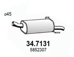 Toba esapament finala OPEL ASTRA H (L48) (2004 - 2016) ASSO 34.7131 piesa NOUA