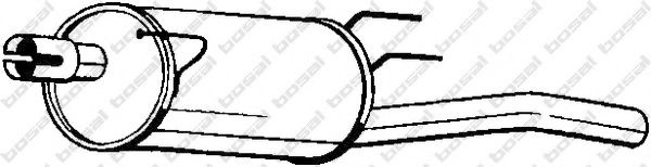 Toba esapament finala OPEL COMBO Combi (2001 - 2016) BOSAL 185-637 piesa NOUA
