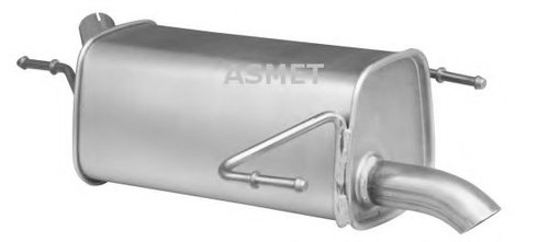 Toba esapament finala OPEL CORSA C (F08, F68) (2000 - 2009) ASMET 05.171 piesa NOUA