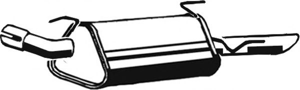 Toba esapament finala OPEL VECTRA B (36) (1995 - 2002) ASMET 05.107 piesa NOUA