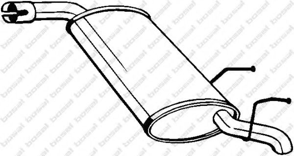 Toba esapament finala OPEL VECTRA C Combi (2003 - 2016) BOSAL 185-665 piesa NOUA