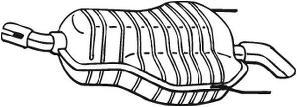 Toba esapament finala OPEL ZAFIRA B (A05) (2005 - 2016) BOSAL 185-647 piesa NOUA