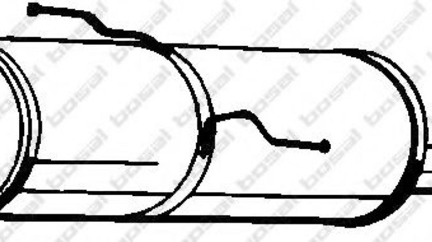 Toba esapament finala PEUGEOT 206 CC (2D) (2000 - 2016) BOSAL 190-601 produs NOU