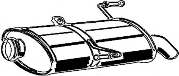 Toba esapament finala PEUGEOT 206 SW (2E/K) (2002 - 2016) ASMET 08.072 piesa NOUA