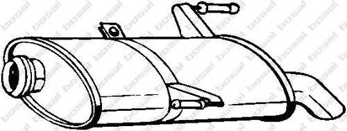 Toba esapament finala PEUGEOT 206 SW (2E/K) (2002 - 2016) BOSAL 190-501 piesa NOUA