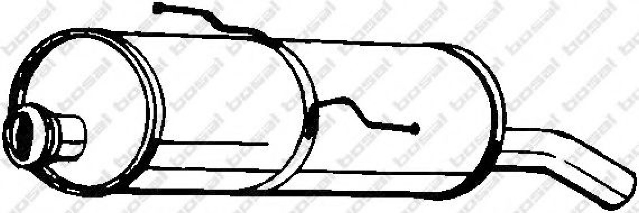 Toba esapament finala PEUGEOT 206+ (T3E) (2009 - 2016) BOSAL 190-199 piesa NOUA